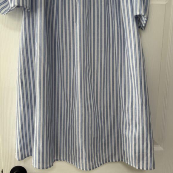 Andree by Unit New Women's Striped Pockets Cold Shoulder Dress Size Medium - Picture 3 of 13
